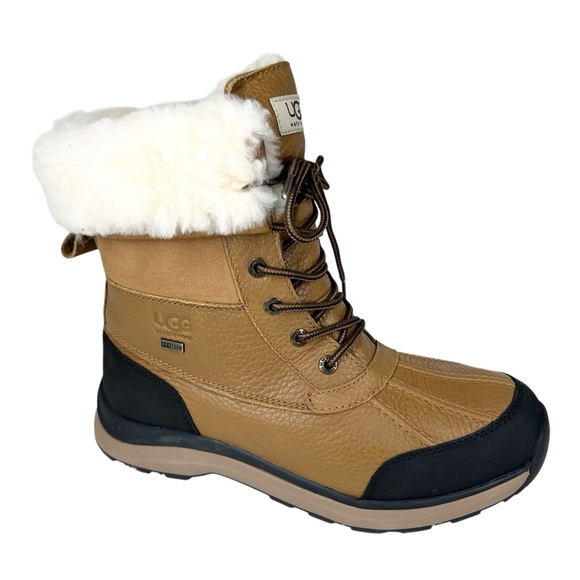 UGG Women's Adirondack III Waterproof Boots Chestnut Size 9 - Picture 1 of 15